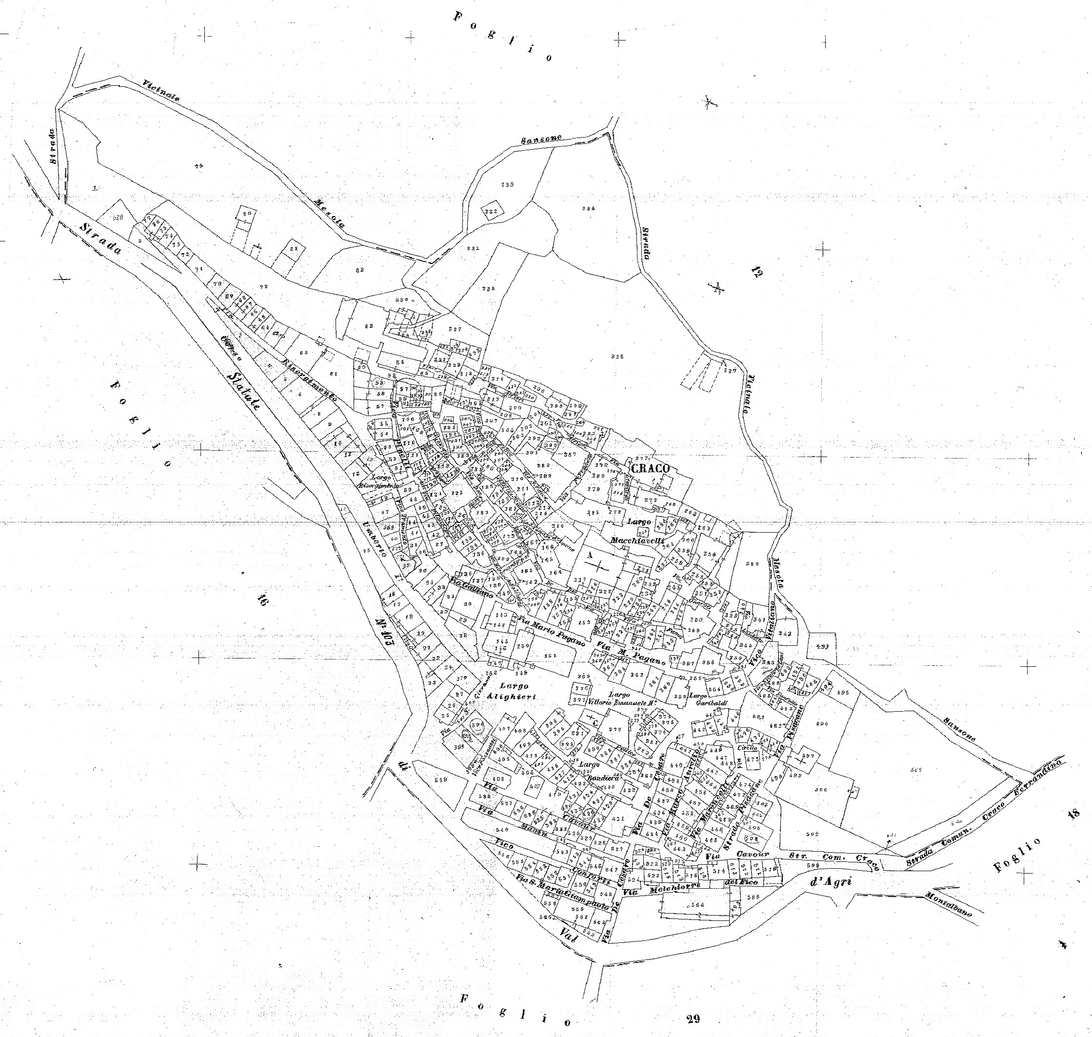 Map of Craco